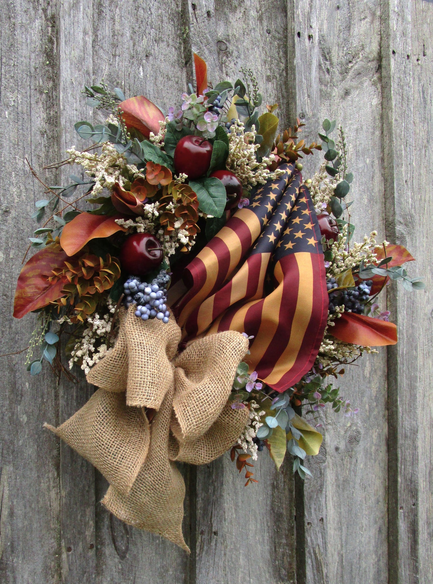 Commonwealth Wreath with Tea Stained Flags