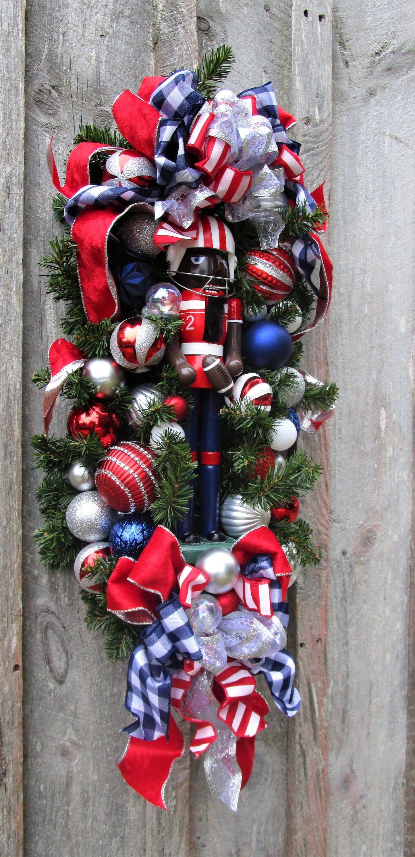Football Player Nutcracker Swag