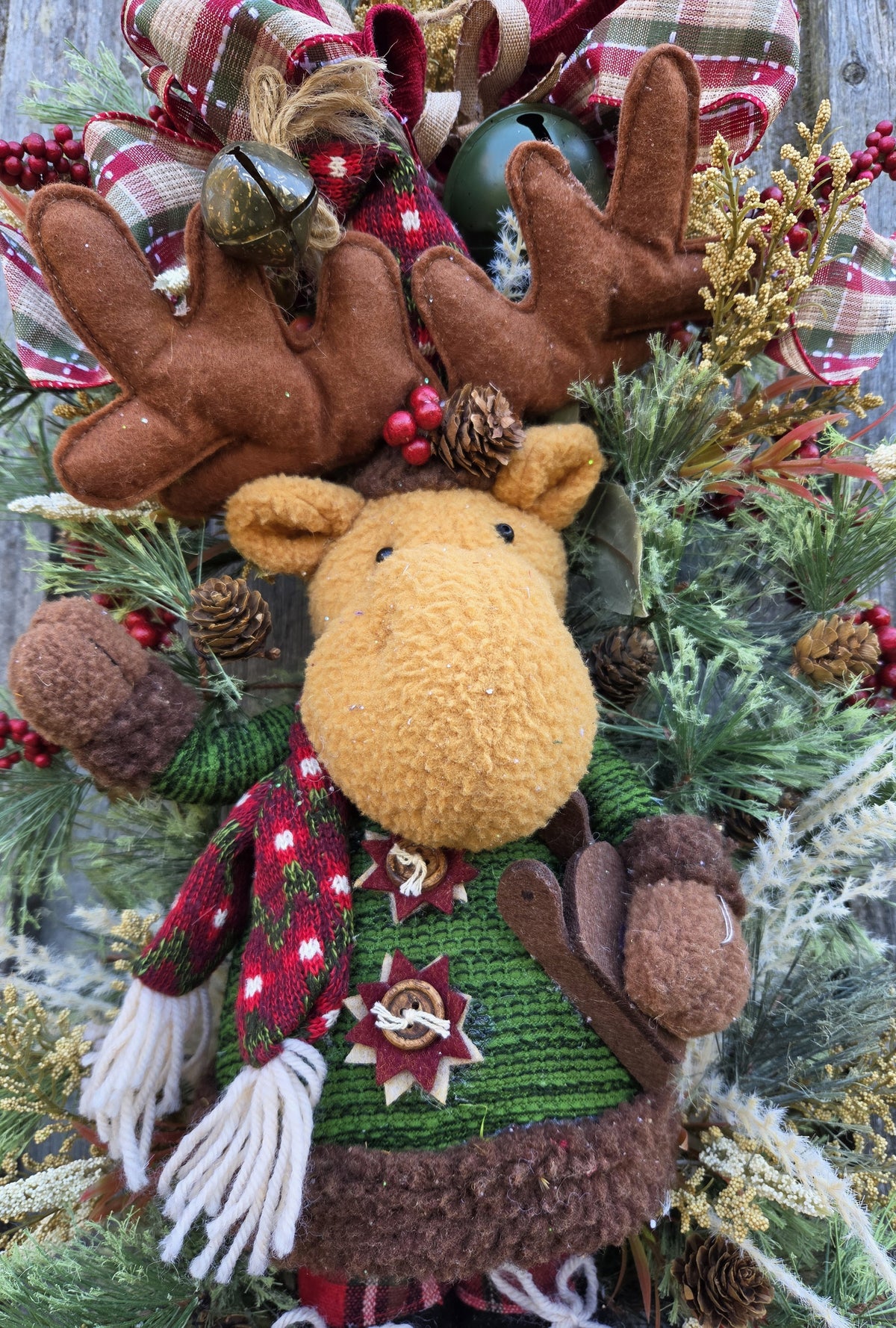Whimsical Moose Holiday Swag