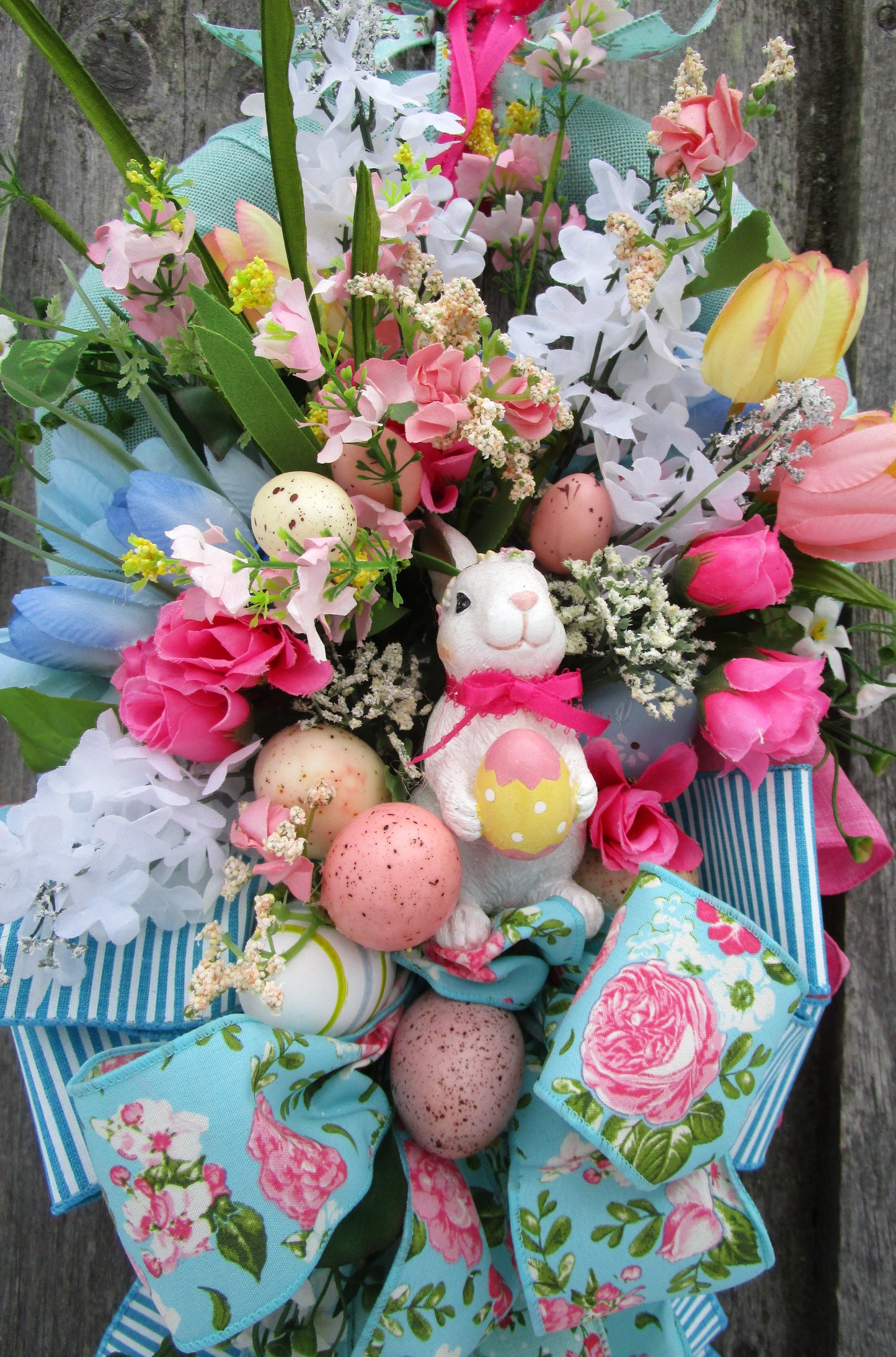 Spring Garden Bunny Wreath