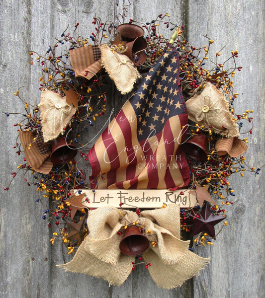 “Let Freedom Ring” Patriotic Wreath
