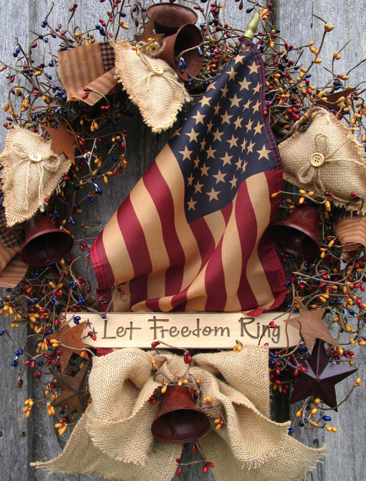 “Let Freedom Ring” Patriotic Wreath