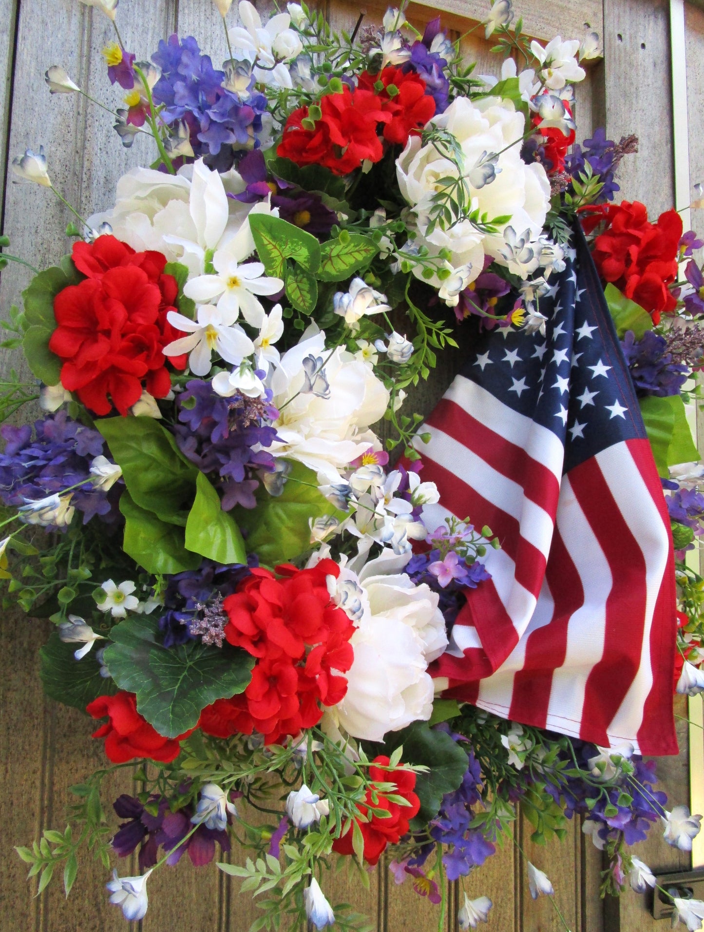 Summer on the Cape Patriotic Wreath