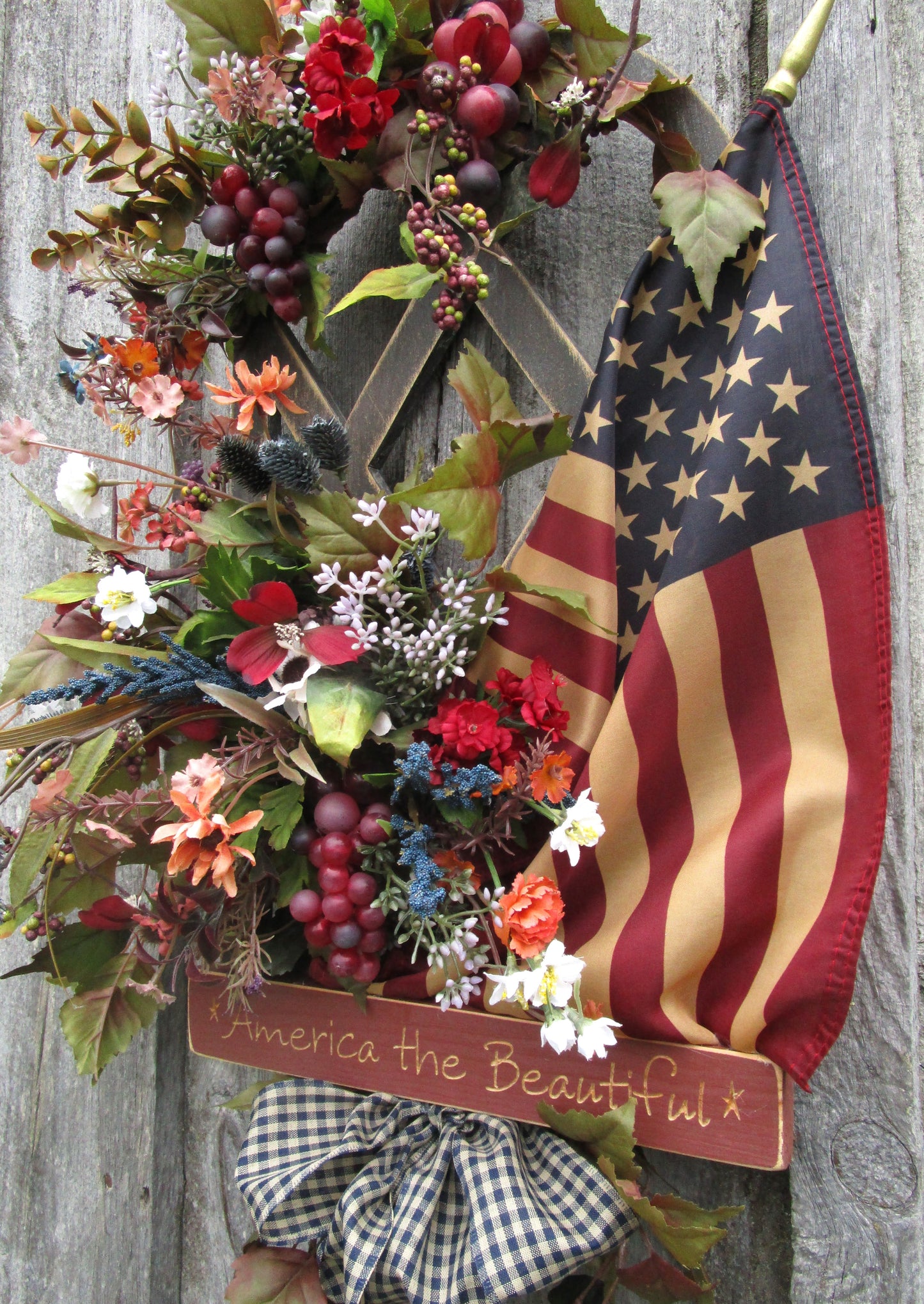 "America the Beautiful" Patriotic Wreath