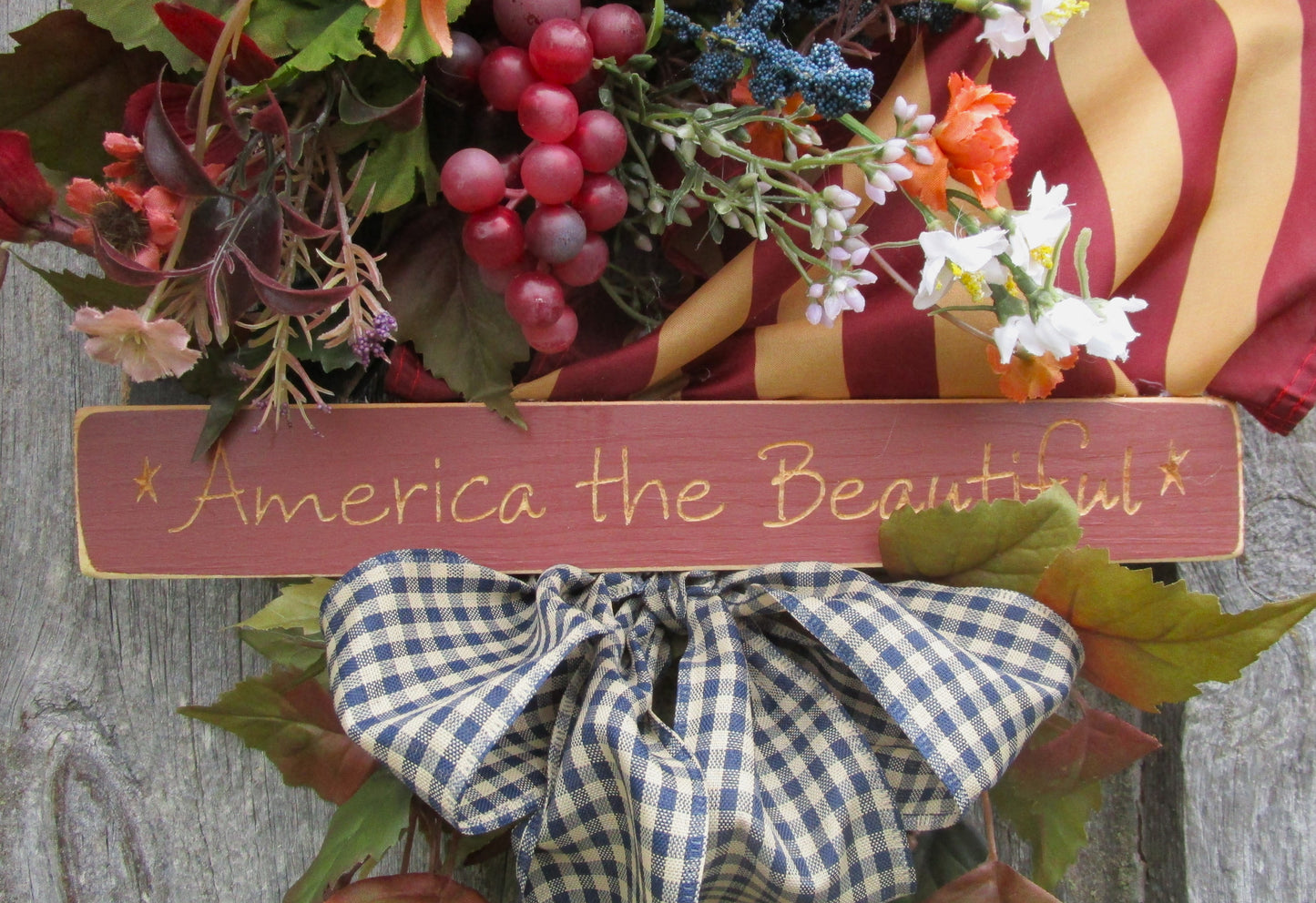 "America the Beautiful" Patriotic Wreath