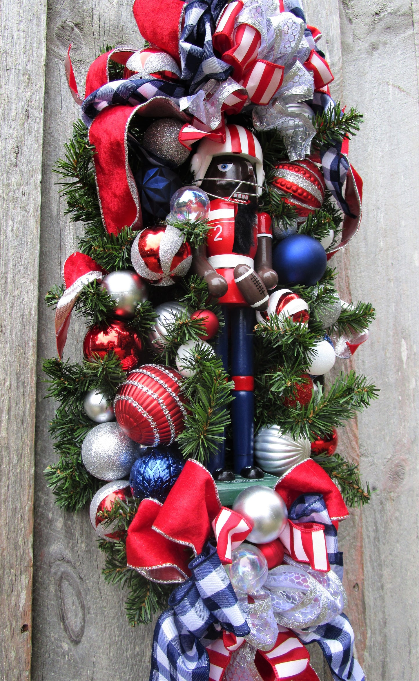 Football Player Nutcracker Swag