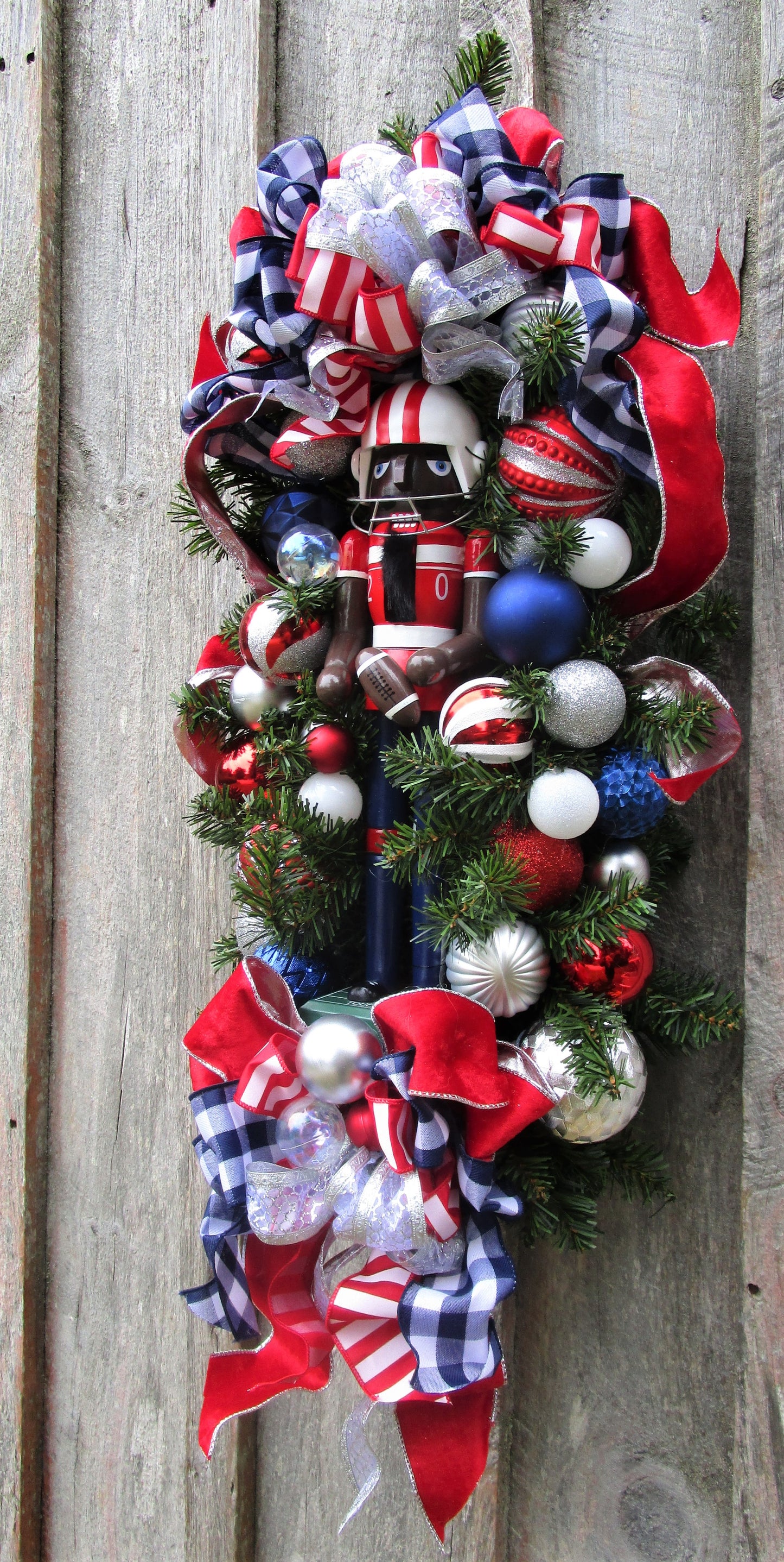 Football Player Nutcracker Swag