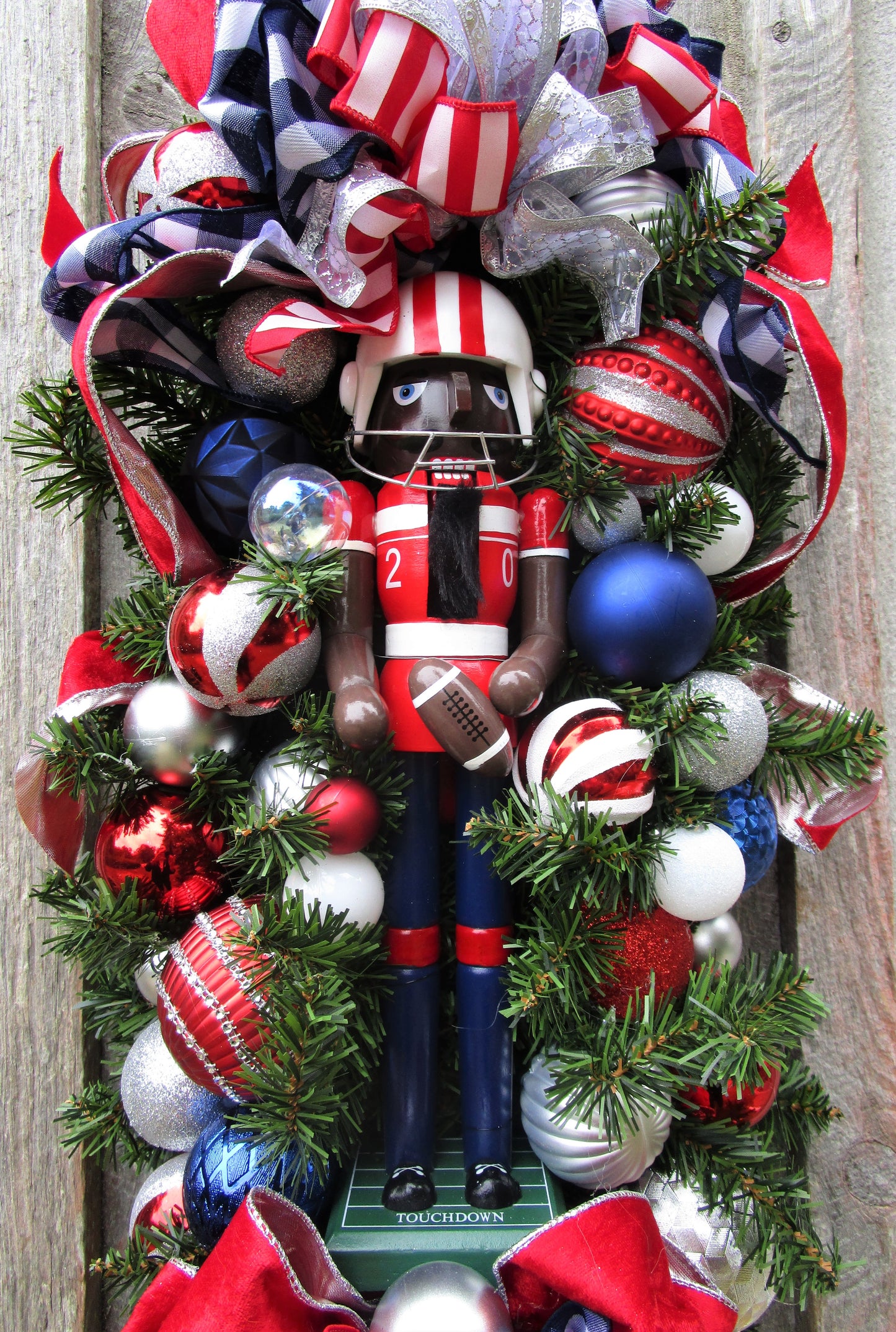 Football Player Nutcracker Swag