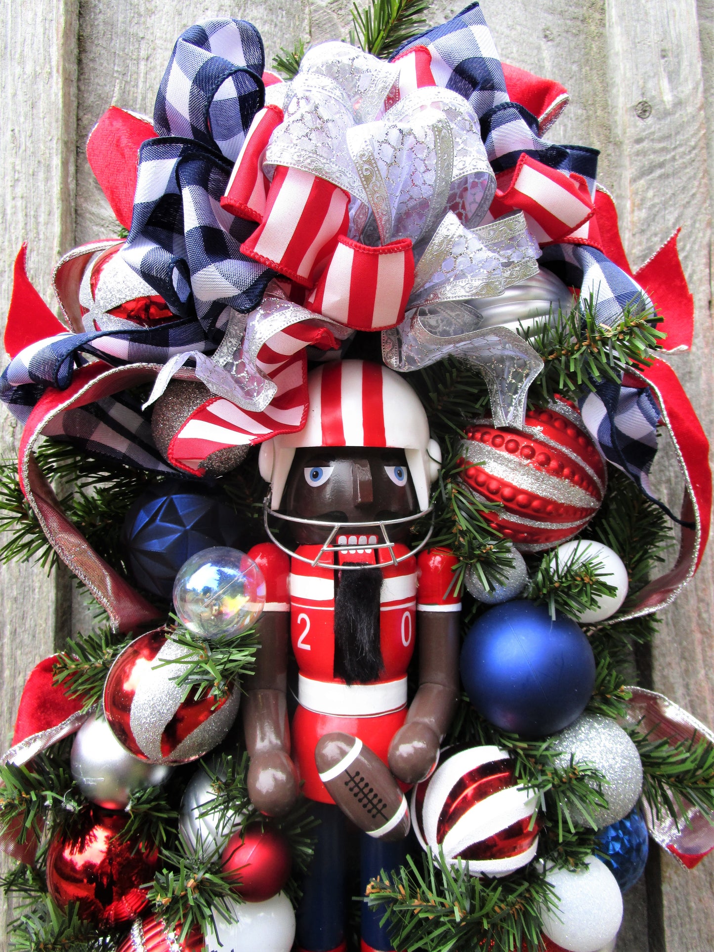 Football Player Nutcracker Swag
